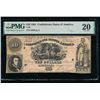 Image 1 : 1861 $10 T-30 Confederate PMG 20