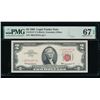 Image 1 : 1963 $2 STAR Legal Tender Note PMG 67EPQ
