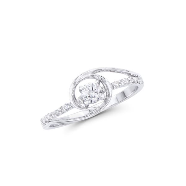 14KT White Gold 0.36ctw Diamond Ring