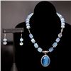 Image 1 : Beautiful 427 Ctw Opalite Necklace And Earring Set