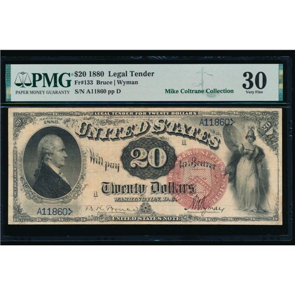 1880 $20 Legal Tender Note PMG 30