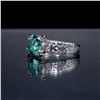 Image 2 : Lab Created 3.75ct Mint Green Diamond Ring