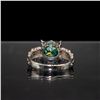 Image 3 : Lab Created 3.75ct Mint Green Diamond Ring
