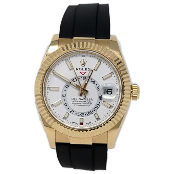 Rolex Men's Sky-Dweller 18KT Yellow Gold Watch