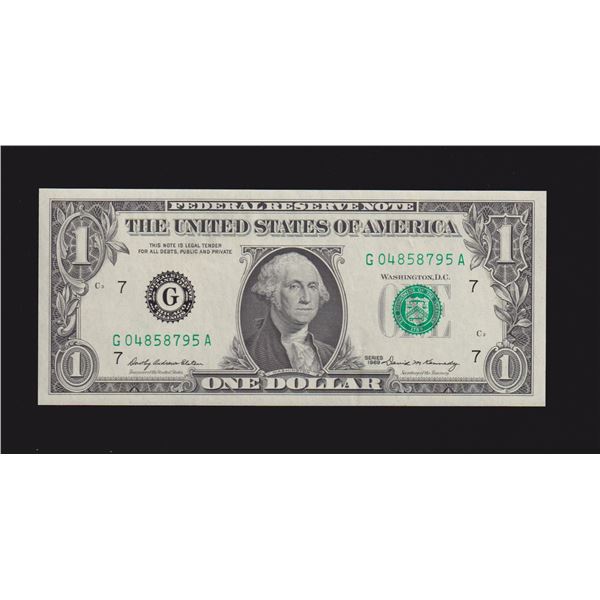 1969 $1 Chicago Federal Reserve Note
