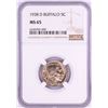 Image 1 : 1938-D Buffalo Nickel Coin NGC MS65