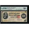 Image 1 : 1882 $50 Gold Certificate PMG 30