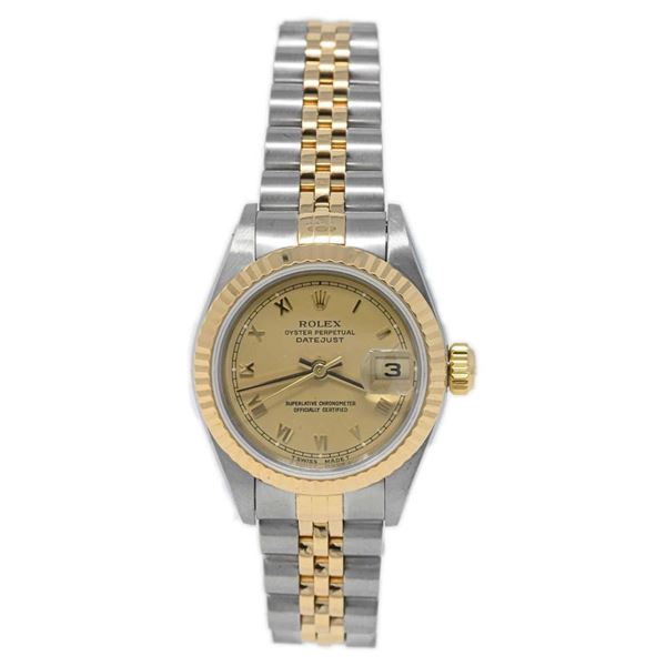 Rolex Ladies Datejust 18KT Yellow Gold and Steel Watch