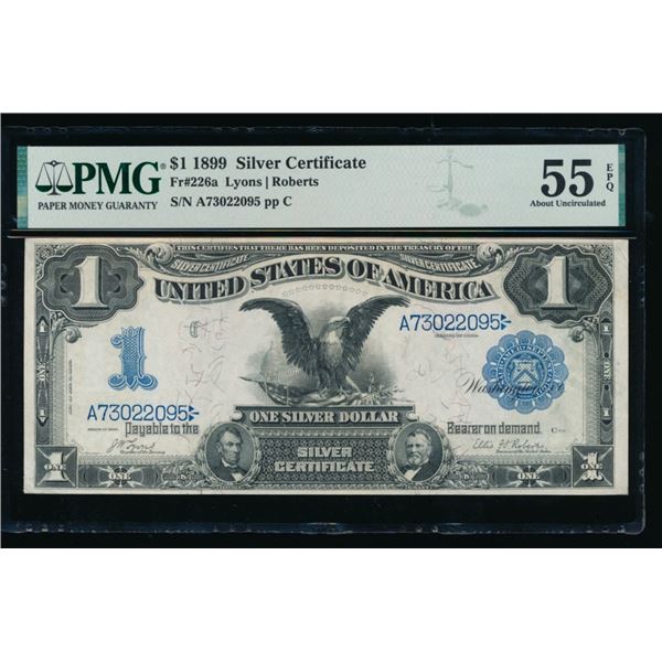 1899 $1 Black Eagle Silver Certificate PMG 55EPQ