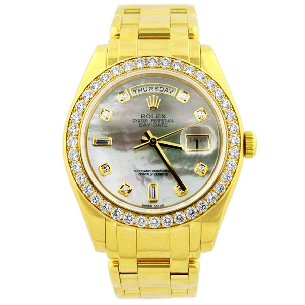 Rolex Unisex Day-Date Masterpiece 18KT Yellow Gold Watch