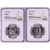 Image 1 : Lot of 1958-1959 Half Dollar Coins NGC MS63