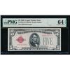 Image 1 : 1928 $5 Legal Tender Note PMG 64EPQ
