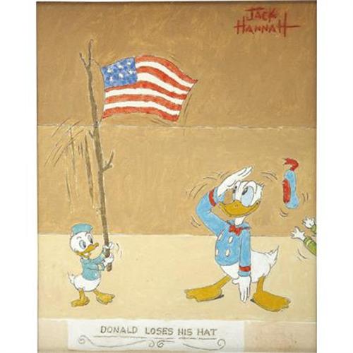 Jack Hannah Donald Duck Painting Original Art