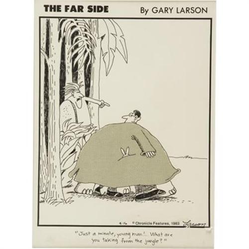 Gary Larson The Far Side Strip Original Art - 