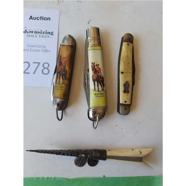 Royal Canadian Mounted Police  Pocket Knives A
