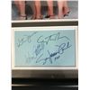 Image 2 : SEX IN THE CITY CAST SIGNED INDEX CARD FRAMED DISPLAY