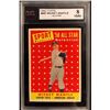 Image 1 : 1958 TOPPS #487 MICKEY MANTLE ALL-STAR (KSA 8)