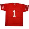 Image 4 : Ohio State Buckeyes Justin Fields Autographed Red Jersey (Beckett COA)