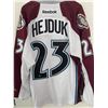 Image 1 : MILAN HEJDUK SIGNED AVALANCHE PRO REEBOK WHITE JERSEY (COA)