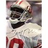 Image 2 : JERRY RICE SIGNED 24 X 36  PHOTO (J.R. AUTHENTIC)