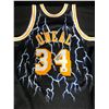 Image 2 : SHAQUILLE ONEAL SIGNED MITCHELL AND NESS LIGHTNING LA LAKERS AUTHENTIC JERSEY (SCHWARTZ COA)