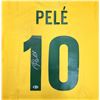 Image 2 : BRAZIL PELE SIGNED YELLOW SOCCER JERSEY (BECKETT COA)