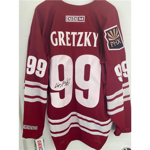 WAYNE GRETZKY SIGNED CCM PHOENIX COYOTES JERSEY PSA LOA