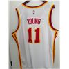 Image 1 : TRAE YOUNG SIGNED ATLANTA NIKE SWINGMAN JERSEY ( FANATICS COA)