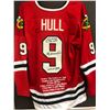 Image 1 : BOBBY HULL SIGNED CHICAGO BLACKHAWKS CAREER JERSEY ( JSA COA)