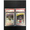 Image 1 : 1976 O-PEE-CHEE GRADED HOCKEY CARD LOT (#155 G. SHEPPARD/ #154 R. GRESCHNER)