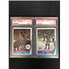 Image 1 : 1977 O-PEE-CHEE WHA GRADED HOCKEY CARD LOT (#26 G. LARIVIERE/ #25 MARK HOWE)