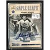 Image 1 : JOHNNY BOWER SIGNED HOCKEY CARD