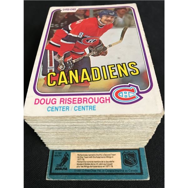 1981 O-PEE-CHEE HOCKEY CARDS