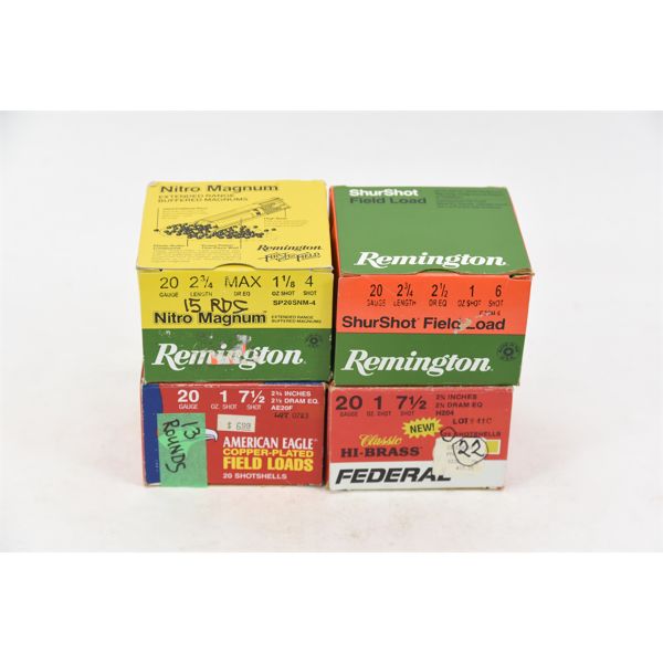 Box Lot 20 Gauge Ammunition 