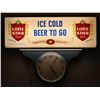 Image 2 : Lone Star Beer Lighted Sign & Clock 1940's