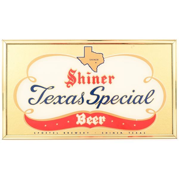 1950's Shiner Texas Special Beer Bar Mirror