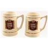 Image 1 : 1942 Lone Star Beer Gold Rim Steins & Ashtray