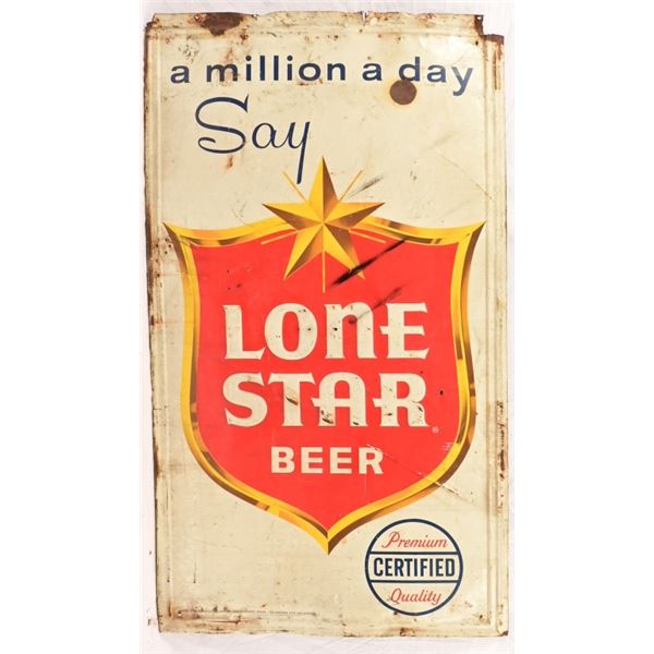 Lone Star Beer Tin Sign