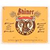 Image 1 : Shiner Beer Tin Sign