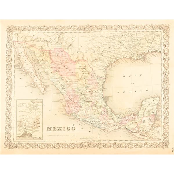 1854 Map of Mexico