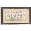 Image 1 : Early Alamo Beer Framed Tin Sign