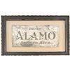 Image 1 : Early Alamo Beer Framed Tin Sign