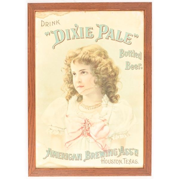 American Brewing "Dixie Ale" Lithograph Poster