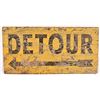 Image 2 : Detour Painted Wood Sign