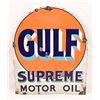 Image 2 : Gulf Supreme Motor Oil Porcelain Sign