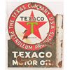 Image 1 : Texaco Motor Oil Porcelain Flange Sign