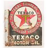 Image 2 : Texaco Motor Oil Porcelain Flange Sign