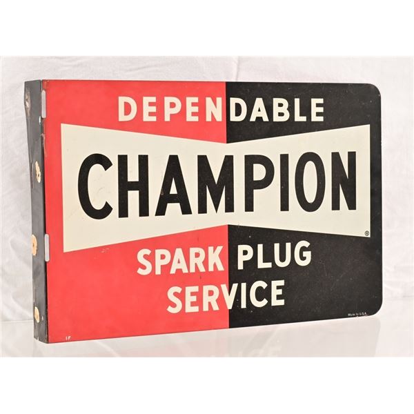 Champion Spark Plug Flange Sign