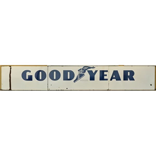 Goodyear 3-Piece Porcelain Garage Sign