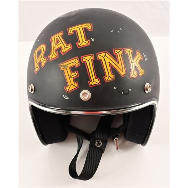 Hand Painted "Rat Fink" Style Crash Helmet